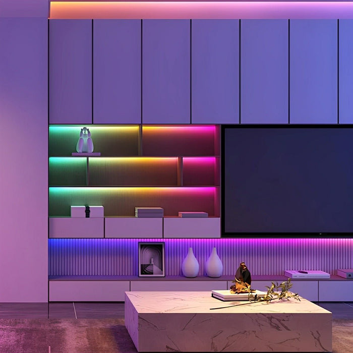 Outdoor Recessed LED Linear Light, Waterproof RGB Flexible, Landscape/Pathway Mood Lighting, Customizable Accent 39.37''