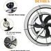 26 in. Caged Farmhouse Industrial Ceiling Fan with Lights, Matte Black Indoor Outdoor Flush Mount Ceiling Fan with Remote-6-ErisView