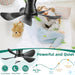 26 in. Outdoor Low Profile Flush Mount for Patio, Remote Control Ceiling Fan and Light APP Control, Indoor Ceiling Fan for Kitchen Bedroom-4-ErisView