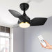 26 in. Outdoor Low Profile Flush Mount for Patio, Remote Control Ceiling Fan and Light APP Control, Indoor Ceiling Fan for Kitchen Bedroom-8-ErisView