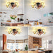 26 in. Small Country Style Rustic Ceiling Fans with Lights for Kitchen Bedroom, Boho Ceiling Fan with Lights, Reversible Oscillating Ceiling Fan-7-ErisView