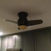 26 in. Small Recessed Ceiling Fan, LED White Ceiling Fan, Short Blade Ceiling Fan-3-ErisView