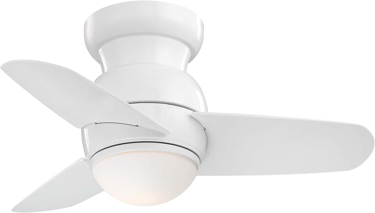 26 in. Small Recessed Ceiling Fan, LED White Ceiling Fan, Short Blade Ceiling Fan-1-ErisView