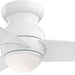 26 in. Small Recessed Ceiling Fan, LED White Ceiling Fan, Short Blade Ceiling Fan-1-ErisView
