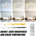 26.8 in. Bedroom Ceiling Fans with Lights Remote Control, Modern Dimmable Chandelier Ceiling Fan for Living Room Bedroom Dining Room-3-ErisView