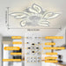 26.8 in. Bedroom Ceiling Fans with Lights Remote Control, Modern Dimmable Chandelier Ceiling Fan for Living Room Bedroom Dining Room-5-ErisView
