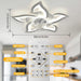 27 in. Ceiling Fan with Dimmable LED Light, White Reversible Ceiling Fan -2-ErisView