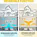 27 in. Ceiling Fan with Dimmable LED Light, White Reversible Ceiling Fan -3-ErisView
