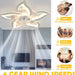 27 in. Ceiling Fan with Dimmable LED Light, White Reversible Ceiling Fan -5-ErisView