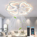 27 in. White Smart Ceiling Fan with Light and Remote, Modern Low Profile Flush Mount Enclosed Ceiling Fan for Bedroom Living Room Kitchen Kids Room-1-ErisView
