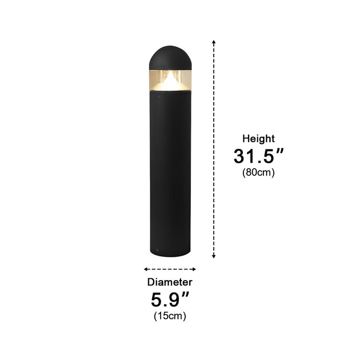 Minimalist LED Landscape Bollard Light, Waterproof IP54 Outdoor Pathway/Garden/Lawn
