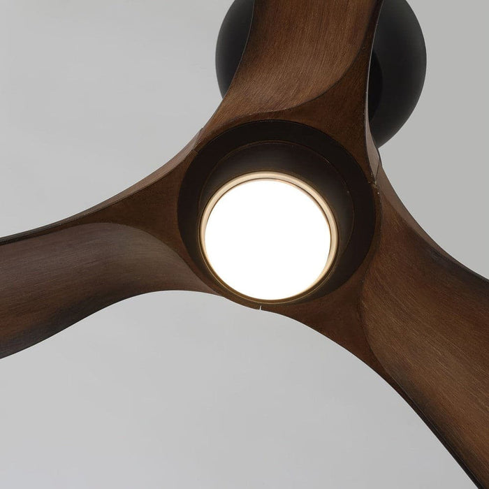 28 in. Black LED Ceiling Fan with Light Remote Control, Farmhouse 3-Blade LED Ceiling Fan-ErisView