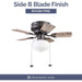 28 in. Bronze Traditional Flush Mount LED Ceiling Fan with Light, Indoor Ceiling Fan with Pull Chain, Reversible Motor-5-ErisView