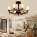 29 in. Farmhouse Ceiling Fan with Lights and Remote, Crystal Chandelier Ceiling Fan, Cabin Ceiling Fans for Living Room Bedroom Hallway Dining Room-7-ErisView