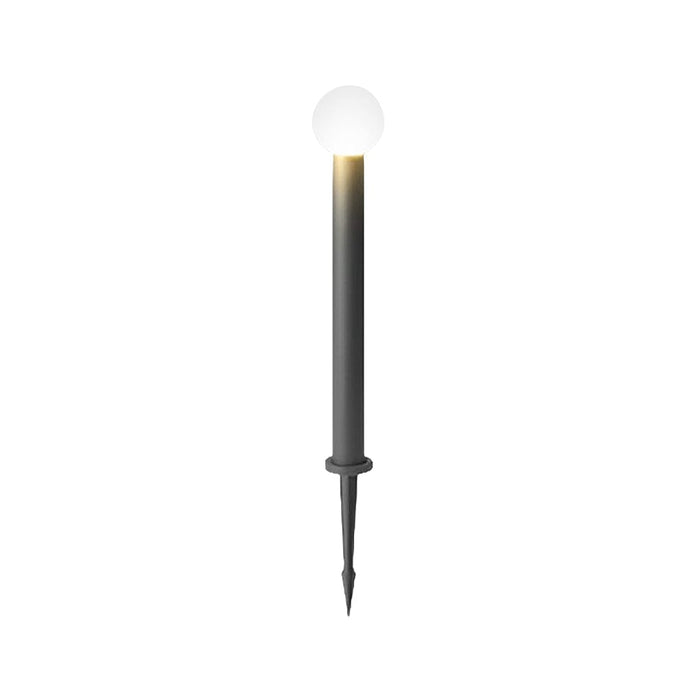 Round Ball Waterproof LED Metal Black Modern Outdoor Pathway Lights
