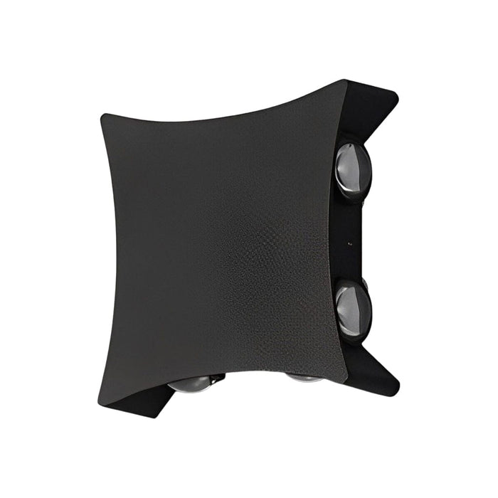Unique Star Up and Down Lighting LED Waterproof Black Modern Wall Lamp