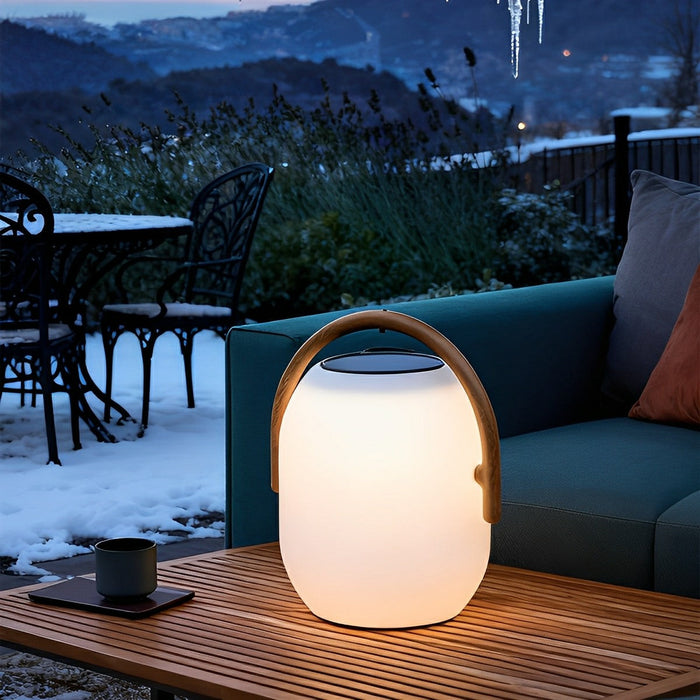 Solar Waterproof Oval Tabletop Lantern, Outdoor Garden/Patio/Yard Light