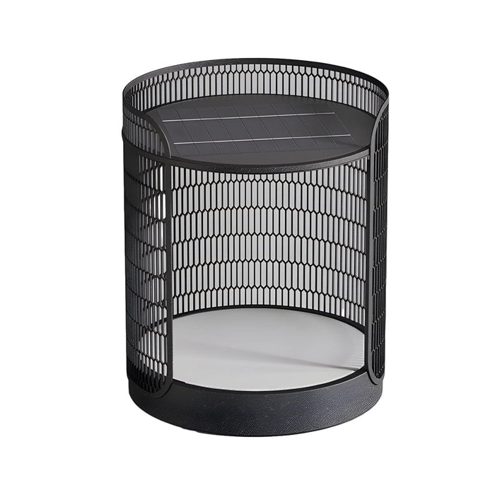 19'' LED Hardwired/Solar Powered Outdoor Floor Lamp Exterior Lantern