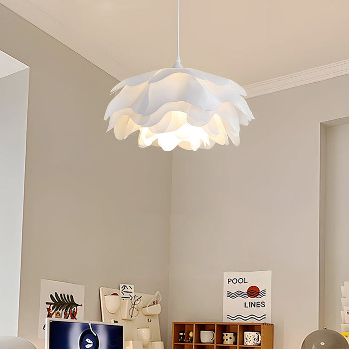 Versatile Acrylic Flower Pendant Lamp: Modern Design. 3-Step Dimming. Adjustable Hanging Cord