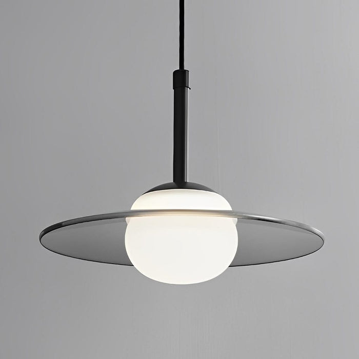 Minimalist Glass UFO LED Black Nordic Chandelier Kitchen Pendant Lighting
