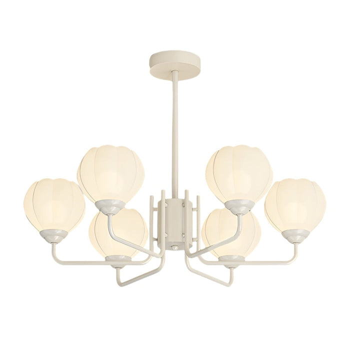 6 Flowers Round Bell Orchid Three Step Dimming Modern Hanging Lights Fixture