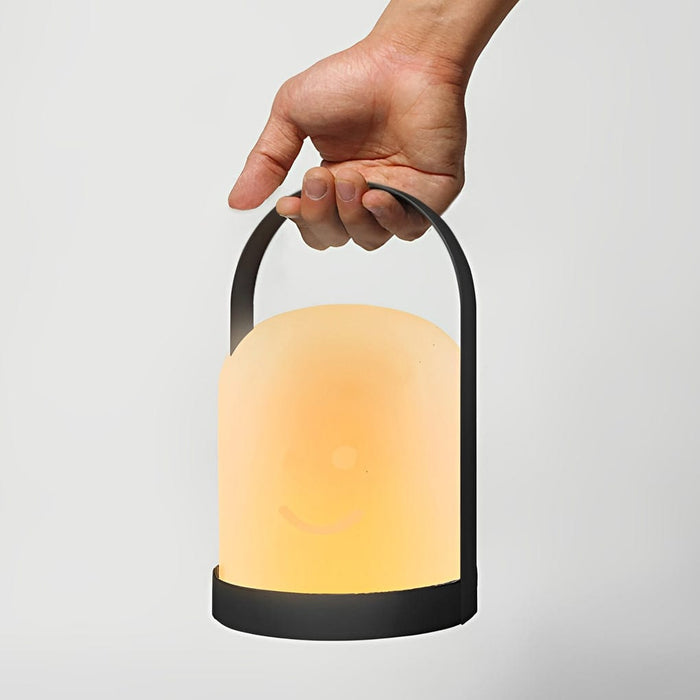 Rechargeable Portable Table Lamp With Arched Handle LED Dimmable Cordless Ambient Lighting