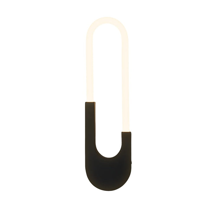 Modern Indoor Oval LED Wall Sconces - 16'' H. Gold/Black