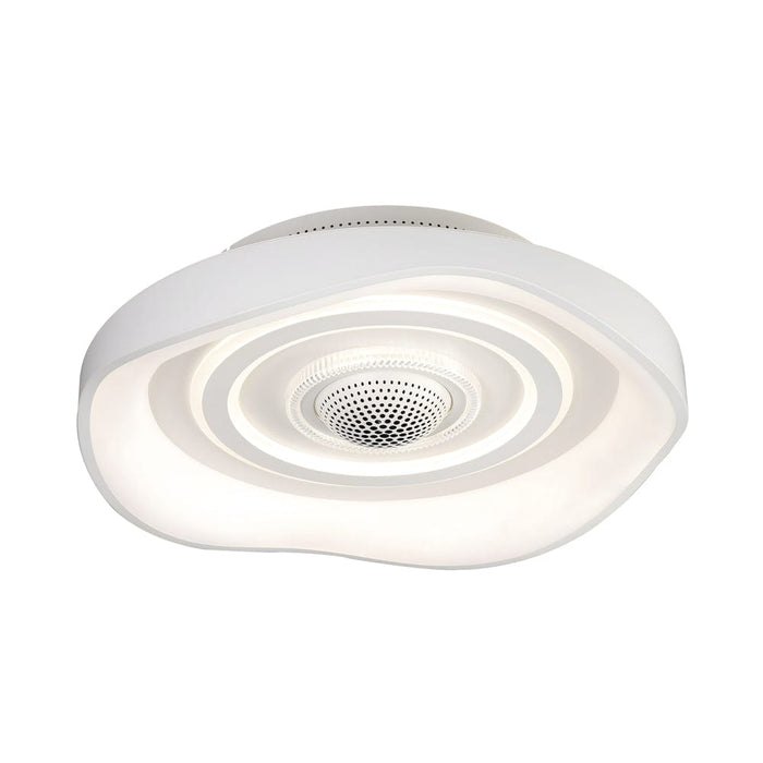 20'' Modern Round Bladeless Ceiling Fan with Dimmable LED Light
