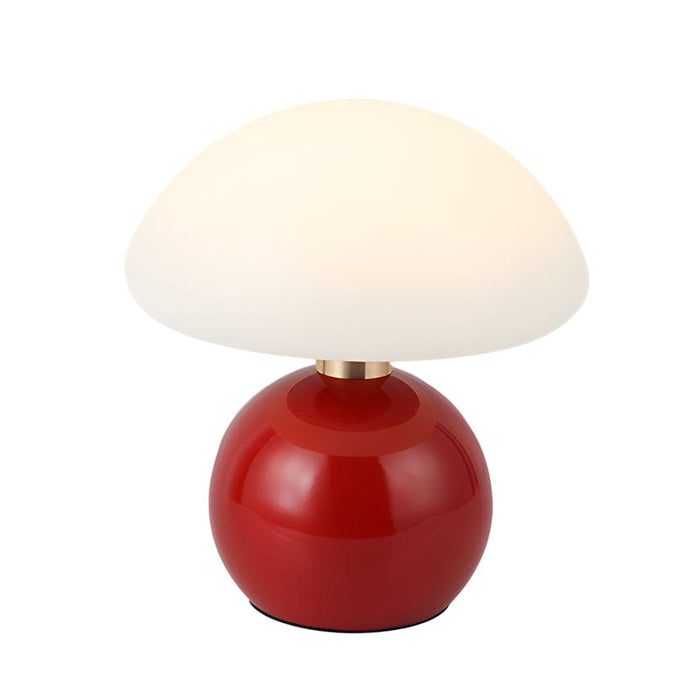 7.8'' Metal Cute Mushroom Kids' Table Lamp Touch Switch 3 Step Dimming LED Night Light