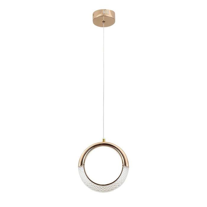 Moon Rings LED Electroplated Nordic Small Chandelier Light Pendant Lighting