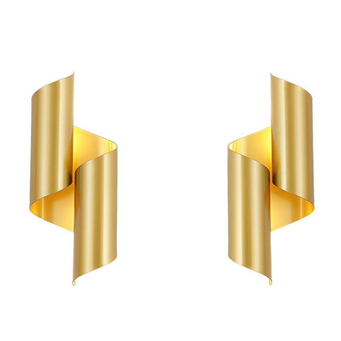 2pcs Symmetrical Creative Up And Down Lighting Modern Wall Light Fixture