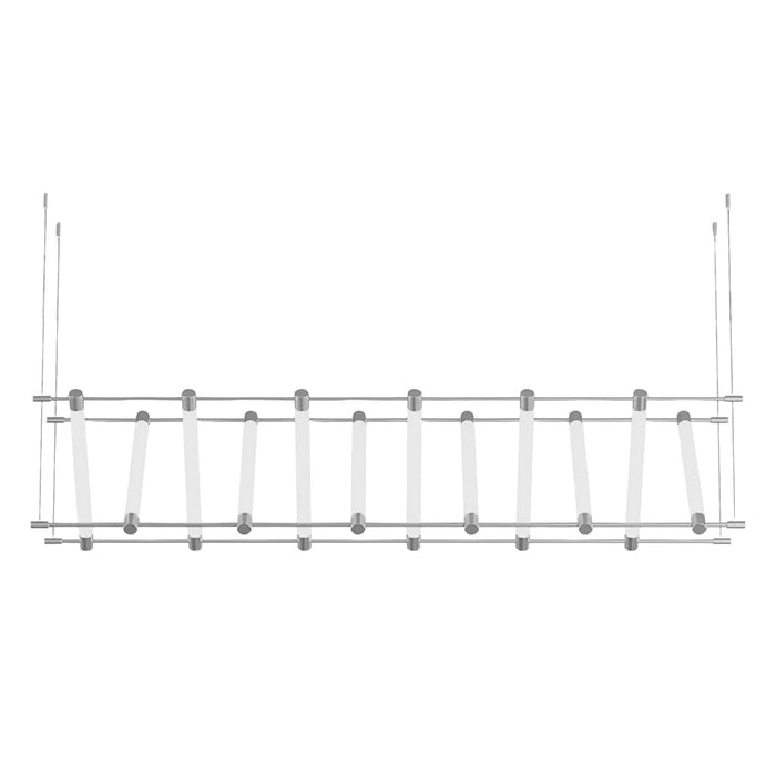 6/12-Light Acrylic Tube Geometric Long Designer LED Island Pendant Light