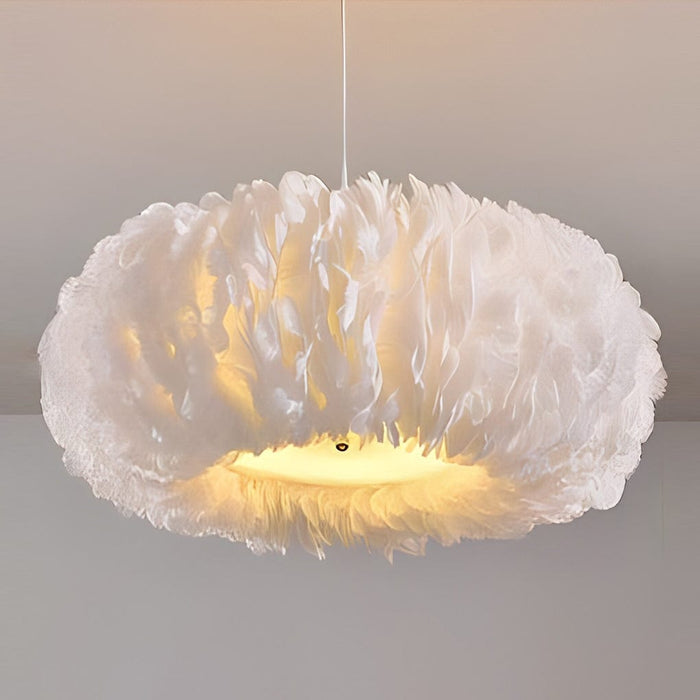 Minimalist Feathers White Creative Modern Pendant Lighting Chandelier