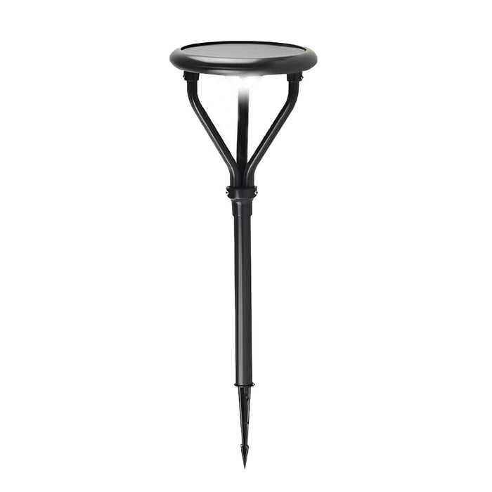 Round LED Waterproof Intelligent Modern Solar Lamp Post Outdoor Light