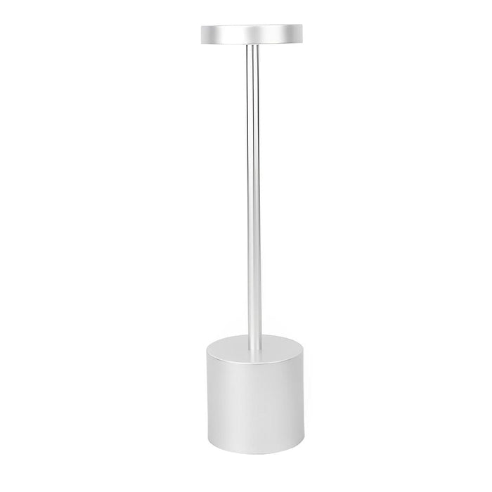 Electroplating Iron Rechargeable Portable Table Lamp LED Dimming Cordless Reading Light