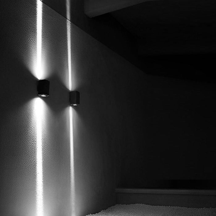 Up Down Lighting LED Outdoor Waterproof Black Modern Wall Washer Light