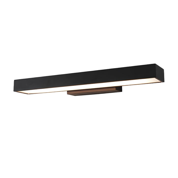 Rectangular Minimalism Waterproof Motion Sensor Black Modern Wall Lamp