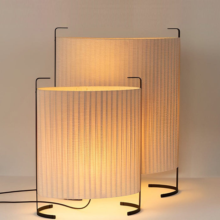 Aluminum 42'' Novelty Floor Lamp with Fabric Shade Outdoor Standing Lamp