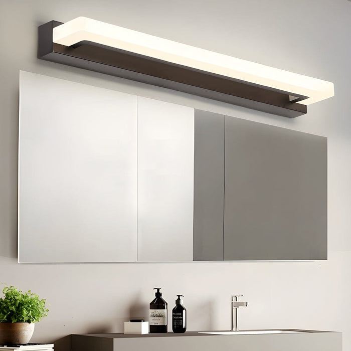 15.74'' Linear LED Vanity Light - Modern Black Bathroom Lighting Fixture