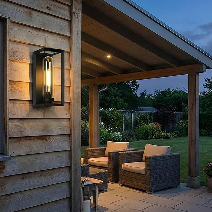 Modern Outdoor Wall Sconce, Waterproof LED Porch Light, IP54 Exterior Lighting for Patio/Yard