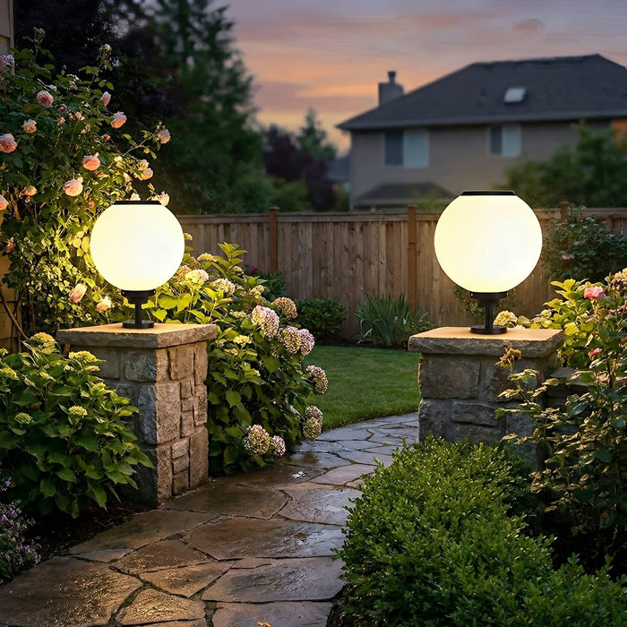 Solar Powered LED Post Cap Light, Dusk to Dawn Sensor, Waterproof for 4x4/5x5/6x6 Fence Deck or Patio