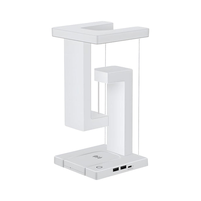 Plastic Floating Anti Gravity Table Lamp Wireless Charging LED Desk Lamp