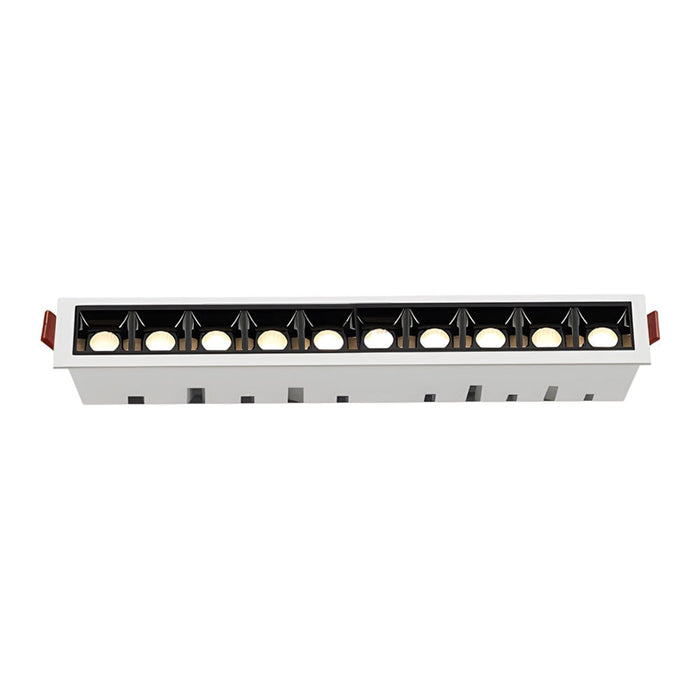 Modern LED Linear Recessed Ceiling Downlight. 1/2/5/10/15-Light