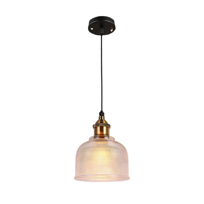 Glass Bowl Shape Electroplated Metal Nordic Creative Pendant Lights