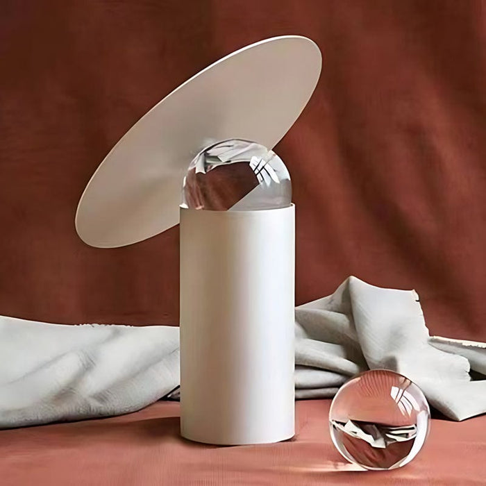 Nordic Adjustable Crystal Led Mini Disc SFIR Table Lamp 1-Light Reading Light