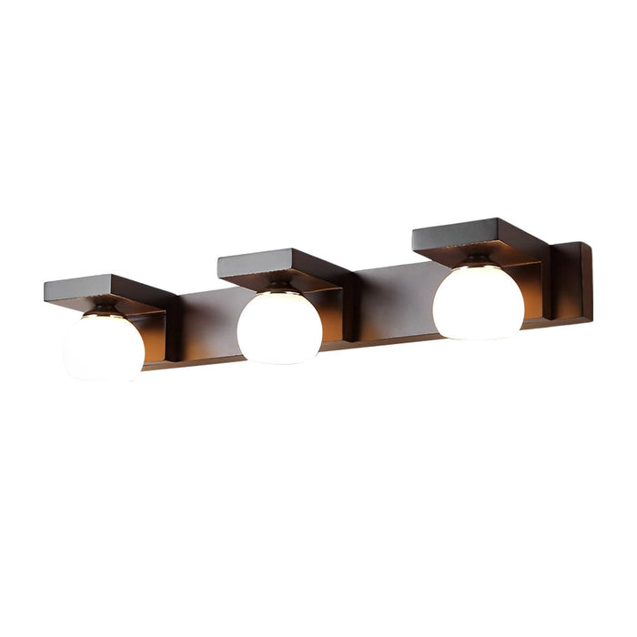 2/3 Lights Wood Adjustable Spotlights LED Vanity Light Mirror Bath Bar