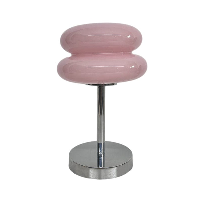 USB Thick Glass Burger Creative Warm Light Dimming Modern Table Lamp