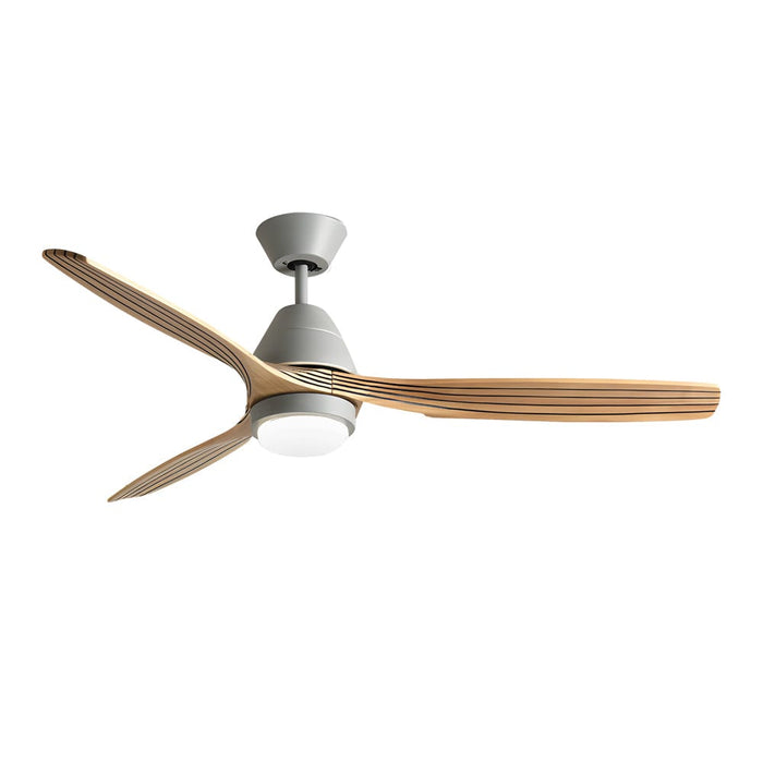 Nordic 52-Inch 3-Blade Wooden Ceiling Fan Light with Remote. 6-Speed