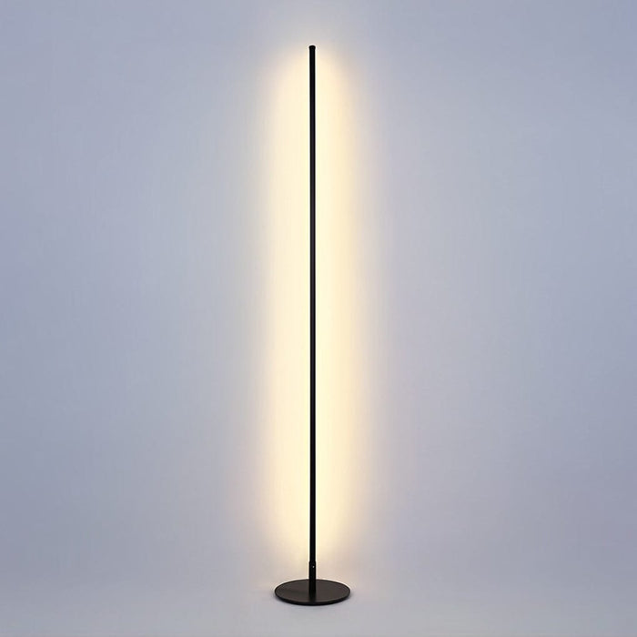 Aluminum alloy Minimalist Long Strip Solar Floor Lamp Outdoor Waterproof Standing Lamp