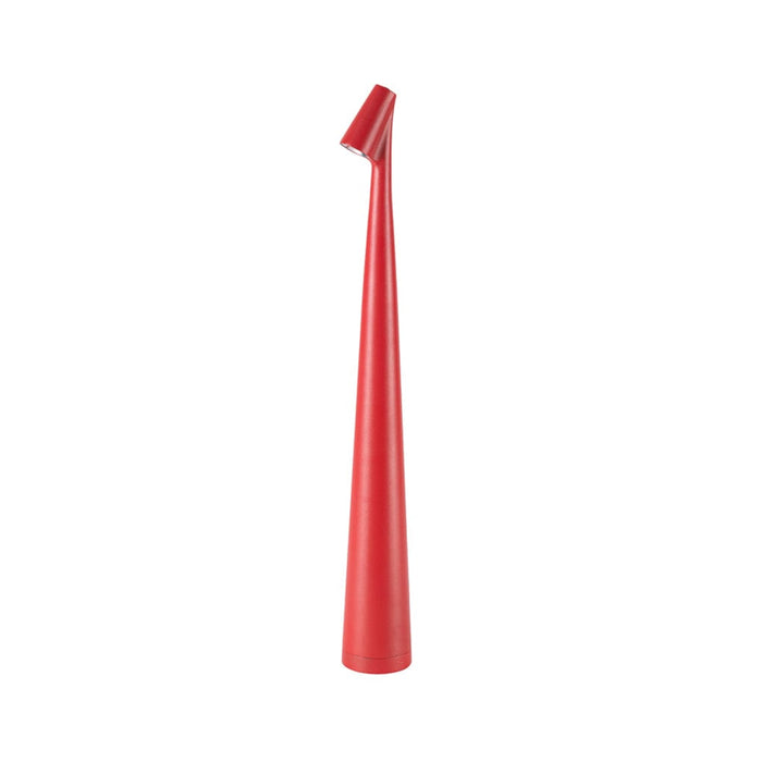 Slim Sculpting Conical Stem Table Lamp Downward-Sloping Head USB Rechargeable Task Lighting